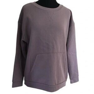 Mondetta Lilac Purple Fleece Crewneck Pullover Sweatshirt Women's Size XL POCKET